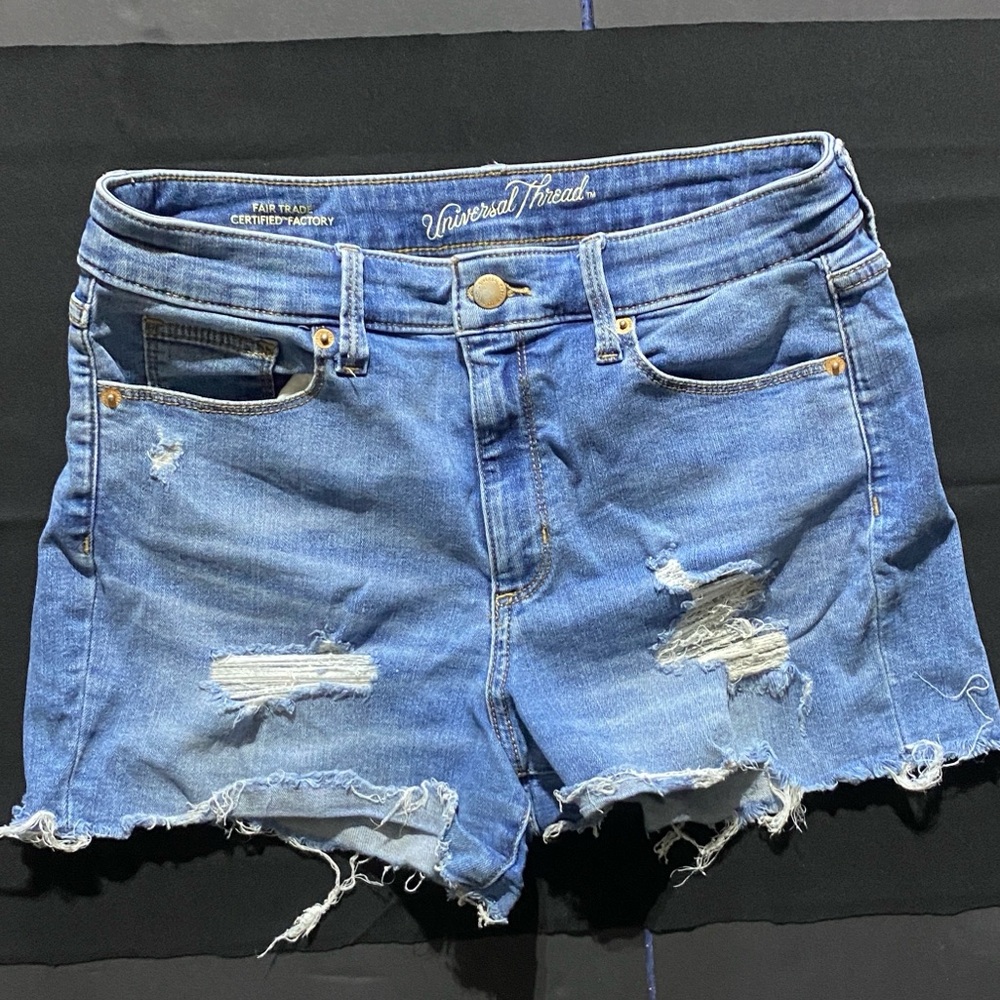 Universal Thread Light Blue Ripped Jean Shorts